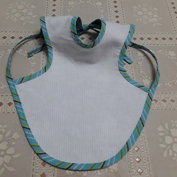 Boy Baby bib reversible - Picture 3 of 3